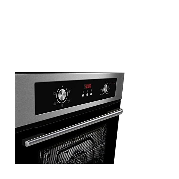Cookology Built-in Electric Single Fan Oven in Stainless Steel with Programmable Timer & Digital Clock | COF605SS - Image 3