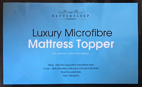 The Bettersleep Company Brand - HOTEL QUALITY MICROFIBRE MATTRESS TOPPERS DOUBLE BED 137x193cms