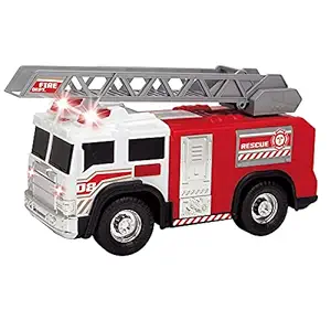 Dickie Fire Rescue Unit Truck with Light and Sound, Red