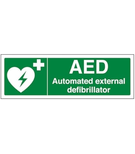 AED Safety Sign - Automated External Defibrillator Emergency Sign - View #8