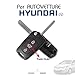 Price comparison product image Shell Remote Key 3 Buttons for Hyundai i20 i30 ix20 ix35 with Virgin Blade and Hold Button