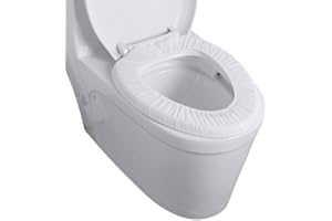 JINBAETAD 10 Pcs Disposable Portable Toilet Mat Travel Disposable Toilet Seat Cover Waterproof Portable Potty Seat Cover for Public Toilets Travel Hospital Hotel