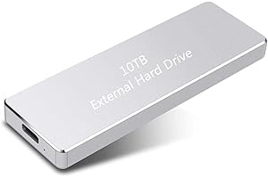 LAMAME Portable External Hard Drive with USB3.0,1TB External Data Backup Hard Drive Slim Hard Drive Compatible with Mac, PC, Laptop, Desktop,1T-Upgraded-10T