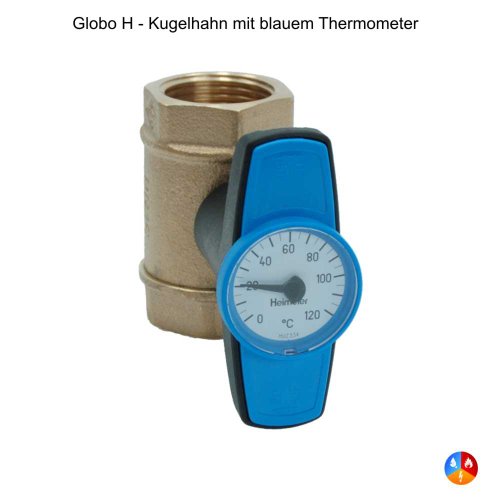 TA Heimeier Heizungs-Kugelhahn Globo H Innengewinde DN 25, 1 Zoll, 0600-04.000 - 3