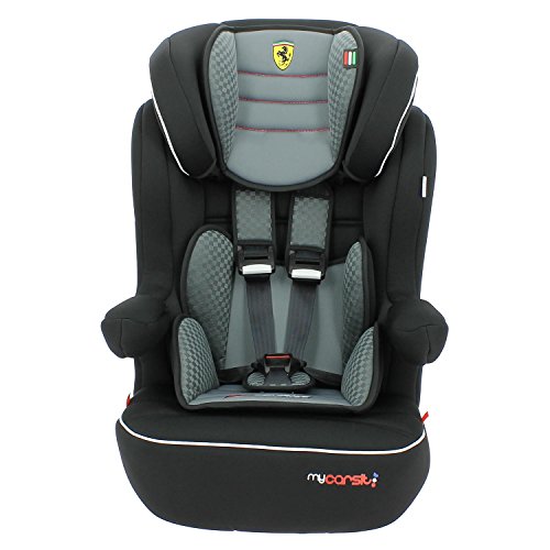 Highback booster Car seat Isofix FERRARI - Group 1/2/3 - Made in France - Side impact protection -3 stars TCS - 4 colors