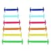 Price comparison product image LEORX Children Silicone Shoe Laces - Set of 12pcs No Tie Elastic Shoelace Sneaker (Multicolor)