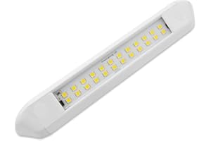 Dream Lighting LED Esterno 12v per Veranda del Camper Caravane IP66 Lampada da Parete a Triangolo Alluminio Verniciato Bianco