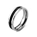 Aaishwarya Stainless Steel Black Bling Band Ring For Men/Boys RS.399.00