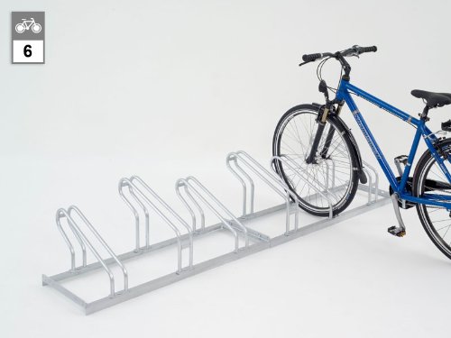 Fahrradständer - Bügelparker 2056 BF einseitig - 6 Einstellplätze - Radabstand 390 mm