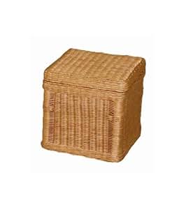 Hansen 544/1 Rattan-Truhe/Schließkorb in honig gebeizt B 30 T 30 H 30