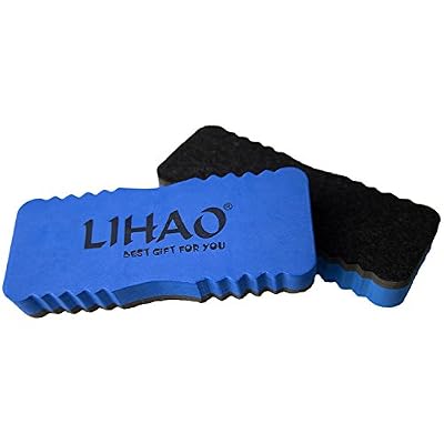 LIHAO - 2 x Brosse d’effaçage Magnétique pour Tableau Blanc Nettoyage