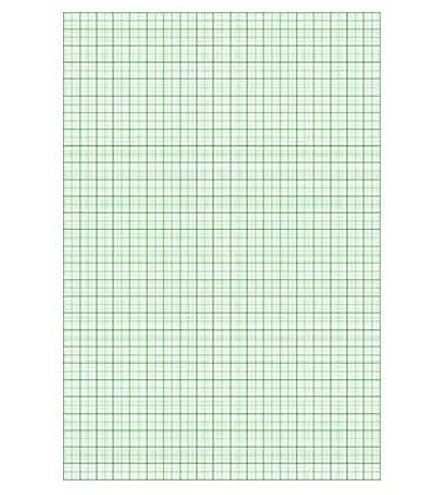 Sakae-shi-gyo Tochiman Graph Paper 1 mm Grid A4 50 Sheets Green