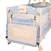 Baby Bed Travel Cot (sand/light blue) Portable Child Furniture with Toys 0-36 months
