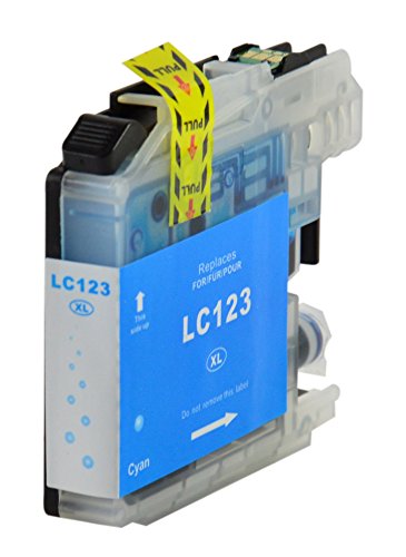 4 Druckerpatronen kompatibel für Brother LC-123 LC123 LC-127 LC-125 XL mit Chip - 4