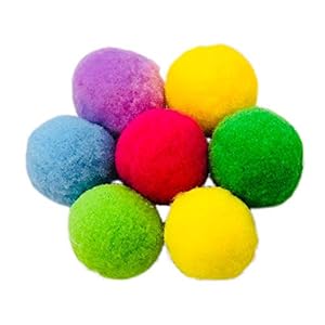 Fewao – 30 Bolas de Juguete para Gatos, Suaves, Juguete, Pelota elástica para Masticar Mascotas, Juguetes interactivos para Gatos
