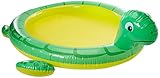 Blueborn Turtle Spray Pool 215x189 cm Kinderpool mit Sprüher Planschbecken Gartenschlauch-Anschluss