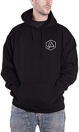 Linkin Park Hoodie Heavy Totem Outline Logo Official Mens Black Pullover