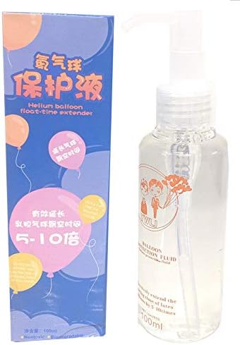 HIPPITY HOP® Hi Float, Helium Balloon Float time Extender, Liquid 100 ml Bottle with Dispenser Nozzle, Keeps Helium Balloon Floating Upto 25 Times lnger Balloon Accessory