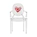 Produktbild Kartell Lou Lou Ghost Kinderstuhl mit Motiv, transparent Motiv Herz LxBxH 40x37x63cm
