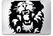 Produktbild Macbook Sticker Lion Löwe King of the jungle Aslan Decal Aufkleber Apple (Macbook Pro Touch & Air 13, Rot)