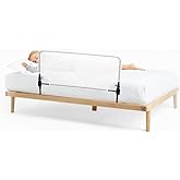 Agubugu Baby - Desensiz Beyaz Fileli Katlanabilir Yatak Bariyeri 90cm