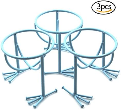 WuliRose 3 Pack Makeup Sponge Holder Sponge Stand Drying Rack Egg Powder Puff Display Stand,Blue