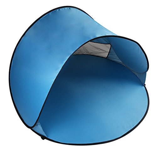 Tienda de campaña para la playa, Pop Up para portátil al aire libre rápida Hut, fácil de usar, sol refugio para niños, mascotas, familia (azul)