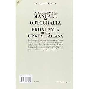 Introduzione al manuale di ortografia e pronunzia