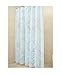 Produktbild Gnzoe Polyester Duschvorhang Blumen Muster Design Vorhang Waschbar für Badezimmer/Badewanne Weiß 240x200CM