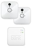 Blink Home Security Kamera-System mit Bewegungs-Erkennung, HD-Video auf Ihr Smartphone, 2 Jahre Batterie-Lebensdauer, kostenloser Cloud-Speicher in Deutschland- 2 Kamerasatz