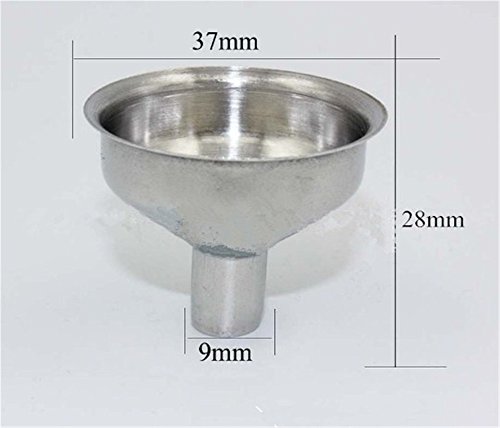 Interesting® 2Stk Mini Edelstahl Flasche Füllen Trichter – ideal für kleine Container - 4