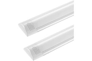 Sararoom Neon Tubo Led Barra 30cm 10W 1200LM Plafoniera Led Soffitto Bianco Freddo 6500K Tubolare Luce Sottopensile, Lineare Lampada per Cucina Officina Ufficio Bagno Giardino Magazzino Garage,2pz