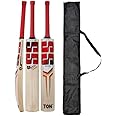Super Strock_S.S Popular Willow Cricket Bat Full Size Short Hand, Play with Teniss Ball, Plastic Ball, Rubber Ball with Bat Cover (RED)