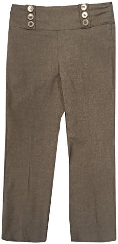 Farstore Girls Elasticated Waist Pull Up School Trousers, Girls Grey School Stretchable Trouser 5 Years