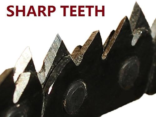 Best Survival Pocket Hand Chain Saw Available - Super Sharp Teeth made of Highest Quality Steel - #1 Ultimate portable chainsaw - trimming trees NEVER BEEN EASIER - EAT wood SUPER FAST! - with pouch - Lifetime Guarantee! - 30 Days Money back Guarantee!