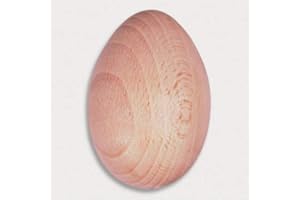 HOFMEISTER HOLZWAREN 5 x uovo da 6 cm, per inserire fori nei vestiti, protegge le dita dall'ago da cucito, 100% prodotto naturale in legno di faggio europeo, riparazioni invece di buttare via
