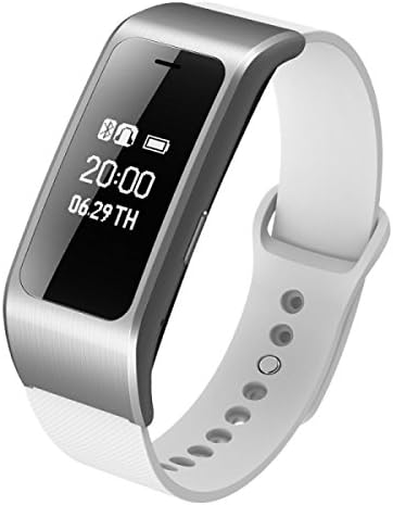 Fitness Tracker Watch With Heart Rate Monitor Lintelek IP67 Waterproof Activity Tracker With Multiple Sports / Steps Counter / Sleep Monitor / Connected GPS Wristband For Android And IOS Smartphone,Silver