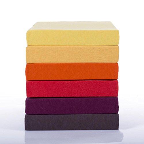 Classic Kinder Jersey Spannbettlaken 2er Sparset – 100% Baumwolle Spannbetttuch nach Ökotex 100, Frost Grau 60×120 – 70×140 cm, Komfort Qualität in 38 Farben & 10 Größen - 5