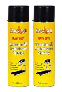 Kangaroo Treadmill Oil Lubricant Spray for Belt - Silicone Oil Lubricant - 500 ml (Set of 2)