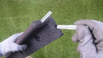 FlexiBorder – Wetterfeste, Rasenmäher-sichere, Flexible Garten Rasenkante – 6 x 1 Meter Länge in einem Pack (Schwarz) - 5