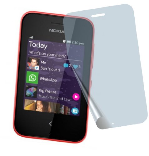 Preisvergleich Produktbild 2x Nokia Asha 230 PREMIUM Displayschutzfolie Bildschirmschutzfolie kristallklar von 4ProTec