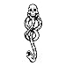 Cokohappy Temporary Tattoo ( set-of 2 ) , Black Mamba Death-Eaters Dark Mark Skull Cosplay Tattoo , Sexy Body-Art Long-Lasting for Men Women