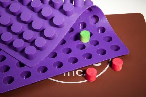 Truffly Made. Mini Cheesecake Round Chocolate Truffle, Jelly and Candy Mold, 88 cavities, One step candy pop-out by Truffly Made