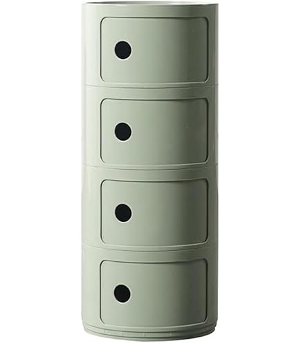 Dokiiovo Nachtkastje met 3 niveaus op wieltjes, mobiele bijzettafel met
