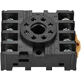 Micro Socket Base Relay 8 Pins Round Terminals Screw Timer Power Bracket Base Rail Pf083a Relay Time AH3 Industrial Bracket R