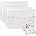 JZS Envelopes,Clear Envelopes for Seeds Coin Collecting Lottery Ticket Stamp Card, White Translucent Paper Envelopes Holder Mini Window Envelopes,50PCS,11.55 x 8.2cm