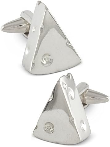 Cheese Cufflinks Sterling Silver