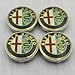 Produktbild Alfa Romeo Legierungsfelgendeckel, goldfarben, 60 mm, vier Stück