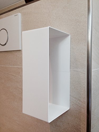 Toilettenpapierhalter Ersatzrollenhalter WC Bad Toilette weiß selbstklebend ohne bohren - 6