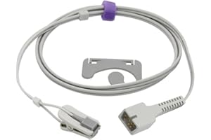 SINO-K Biolight M700, M800 Spo2 Sensor, Ohrclip für Erwachsene, 1 m, 7-poliger Stecker